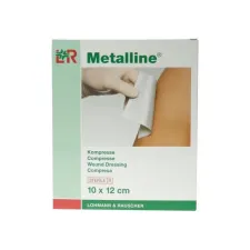 Metalline Kompres Metalline 10x12cm steriel (pak 10 stuks) Metalline Kompres Metalline 10x12cm steriel (pak 10 stuks)
