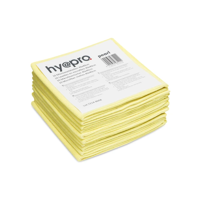 Microvezeldoek 40x40cm geel/ds8x10