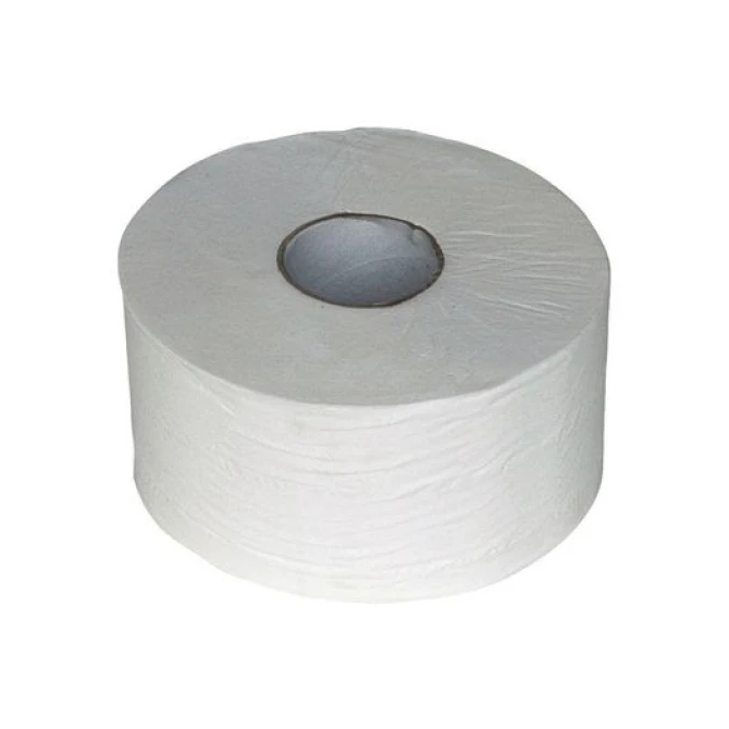 Mini Jumbo Toiletpapier 2-laags 180 m Wit (pak 12 rollen) Mini Jumbo Toiletpapier 2-laags 180 m Wit (pak 12 rollen)