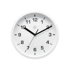 NEXTIME Wandklok NXT rond 20cm kunststof rand wit NEXTIME Wandklok NXT rond 20cm kunststof rand wit