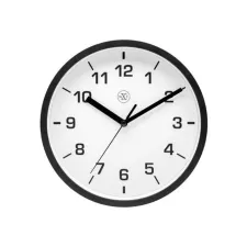 NEXTIME Wandklok NXT rond 20cm kunststof rand zwart NEXTIME Wandklok NXT rond 20cm kunststof rand zwart