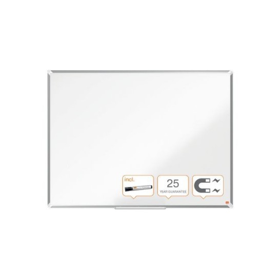 NOBO Premium Plus Magnetisch Whiteboard Emaille 1200 x 900 mm Wit