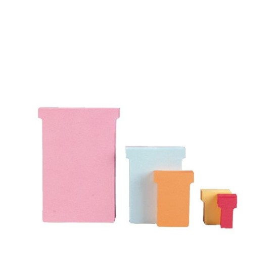 NOBO T-Kaart Maat 15 Papier 170 g/m² 53 x 36 mm Roze (pak 100 stuks)