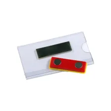 Naambadge 75x40mm m/magneet/pk24