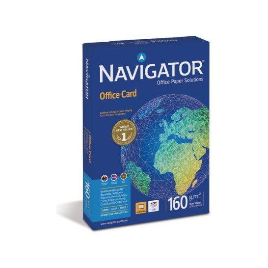 Navigator Office Card Papier A4 160 g/m² Wit (doos 5 x 250 vel)