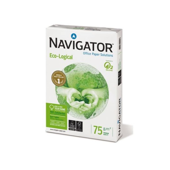 Navigator Premium Eco Logical Papier A4 75 g/m² Wit (doos 5 x 500 vel)