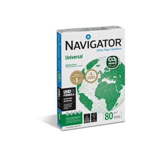 Navigator Universal Carbon Neutral Papier A4 80 g/m² Wit (pak 5 x 500 vel)