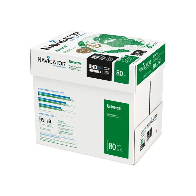 Navigator Universal Papier A4 80 g/m² Wit (pak 5 x 500 vel) Navigator Universal Papier A4 80 g/m² Wit (pak 5 x 500 vel)