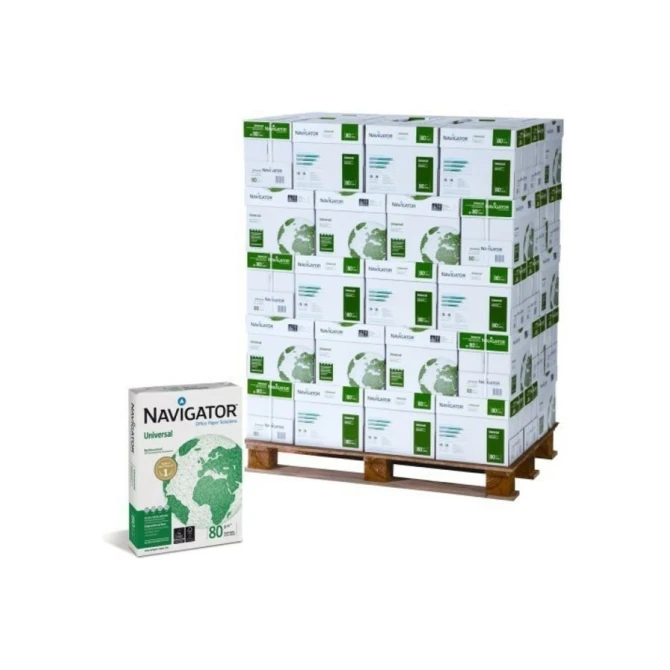Navigator Universal Papier A4 80 g/m² Wit (pallet 40 x 2500 vel) Navigator Universal Papier A4 80 g/m² Wit (pallet 40 x 2500 vel)