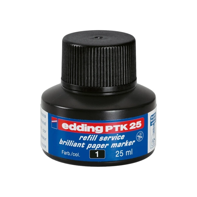 Navulinkt EDDING PTK25 zwart/25ml