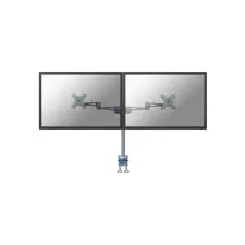 Neomounts® BY NEWSTAR Monitorarm met bureauklem voor 2 flatscreens zilver