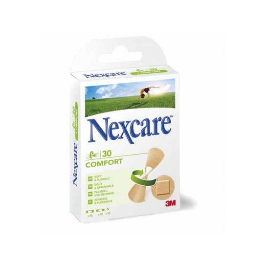 Nexcare Comfort strips pleisters In verschillende maten (pak 30 stuks)