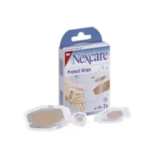 Nexcare Protect strip pleisters In verschillende maten (pak 14 stuks) Nexcare Protect strip pleisters In verschillende maten (pak 14 stuks)