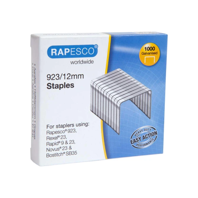 Nieten Rapesco 23/12 galva (1000 stuks)