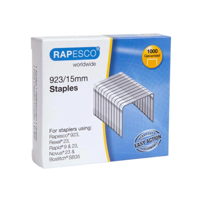 Nieten Rapesco 23/15 galva (1000 stuks)