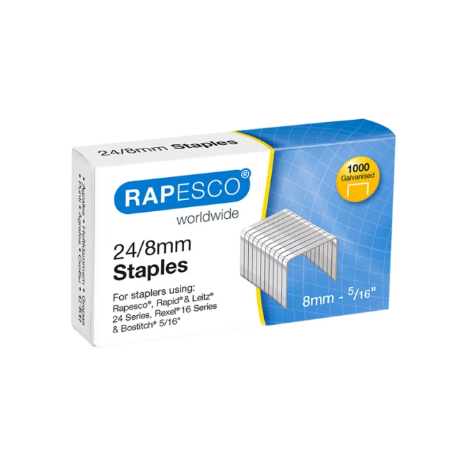 Nieten Rapesco 24/8 galva (1000 stuks)