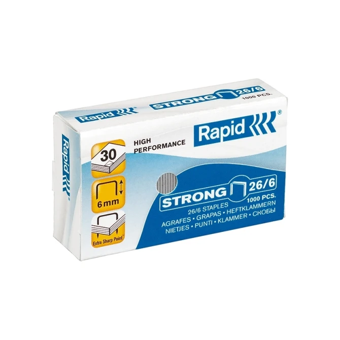 Nieten RAPID 26/6 galva strong (1000 stuks)