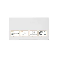 NOBO Diamond Glasbord Magnetisch Beschrijfbaar Veiligheidsglas 1883 x 1053 mm Wit