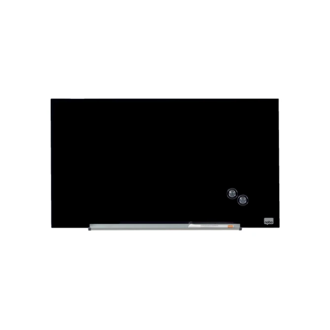 Nobo Diamond Glasbord Magnetisch Beschrijfbaar Veiligheidsglas 677 x 381 mm Zwart