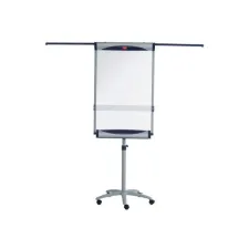 NOBO Mobiele Flipover Met Uitklapbare Armen Magnetisch Staal Wit