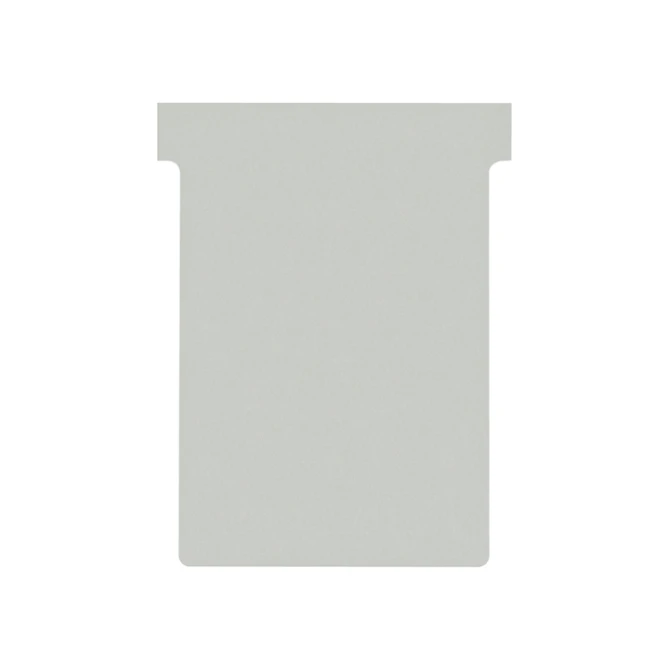 Nobo T-kaart Nr 3 grijs (pak 100 stuks)