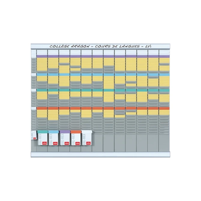 NOBO Planbord Valrex 13 kolommen jaarplanner
