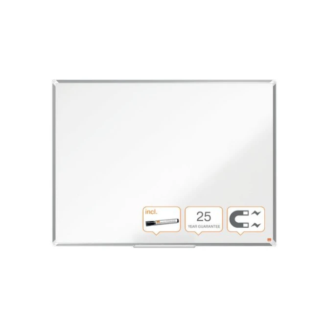 NOBO Premium Plus Magnetisch Whiteboard Emaille 900 x 600 mm Wit