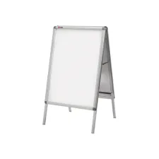 NOBO Stoepbord 700 x 1000 mm Zilver