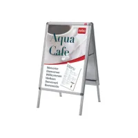 NOBO Stoepbord A0 Zilver