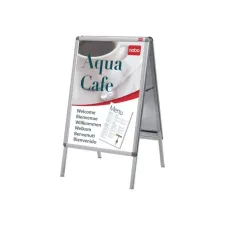 NOBO Stoepbord A0 Zilver