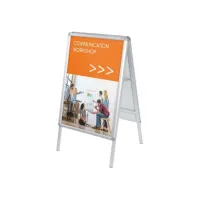 NOBO Stoepbord A1 Zilver