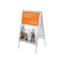 NOBO Stoepbord A1 Zilver