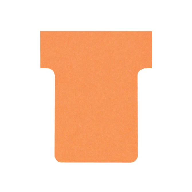 NOBO T-Kaart Maat 15 Papier 170 g/m² 53 x 36 mm Oranje (pak 100 stuks)