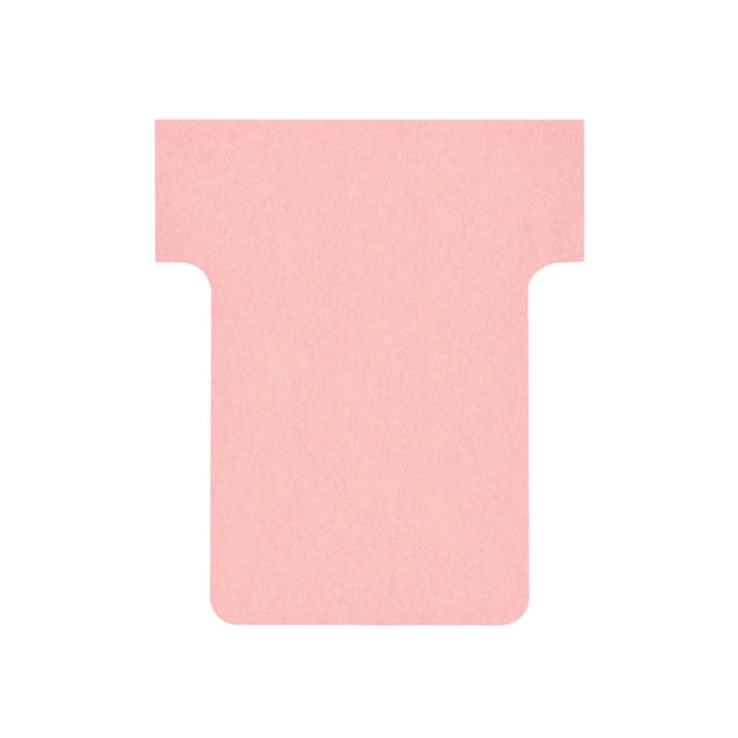 NOBO T-Kaart Maat 15 Papier 170 g/m² 53 x 36 mm Roze (pak 100 stuks)