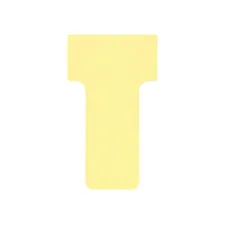 NOBO T-Kaart Maat 1 Papier 170 g/m² 49 x 165 mm Geel (pak 100 stuks)
