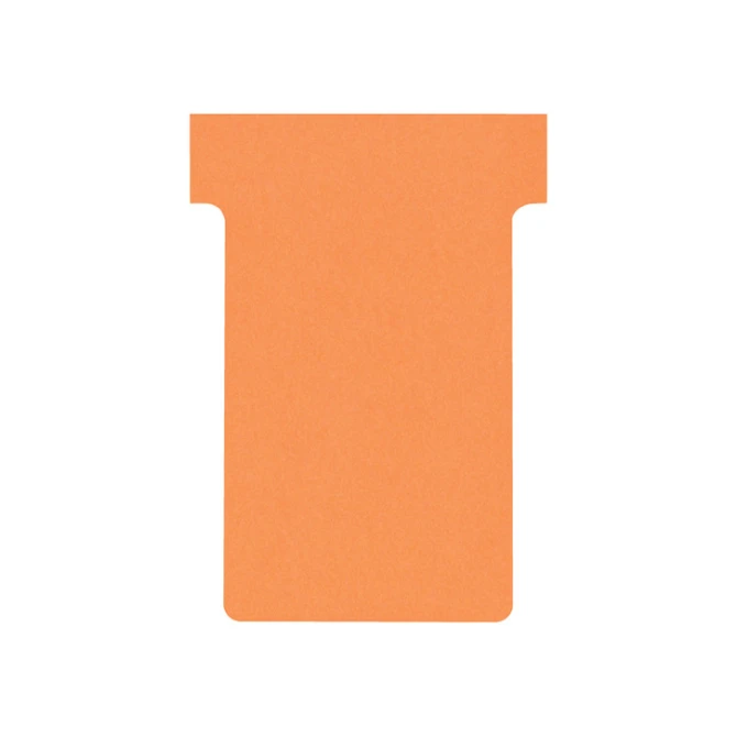 NOBO T-Kaart Maat 2 Papier 170 g/m² 85 x 485 mm Oranje (pak 100 stuks)