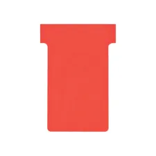 NOBO T-Kaart Maat 2 Papier 170 g/m² 85 x 485 mm Rood (pak 100 stuks)