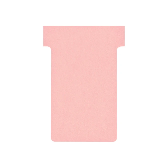 NOBO T-Kaart Maat 2 Papier 170 g/m² 85 x 485 mm Roze (pak 100 stuks)