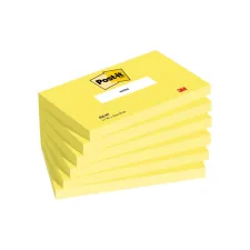 POST-IT Notitieblok 76x127mm NEON geel (pak 6 stuks)