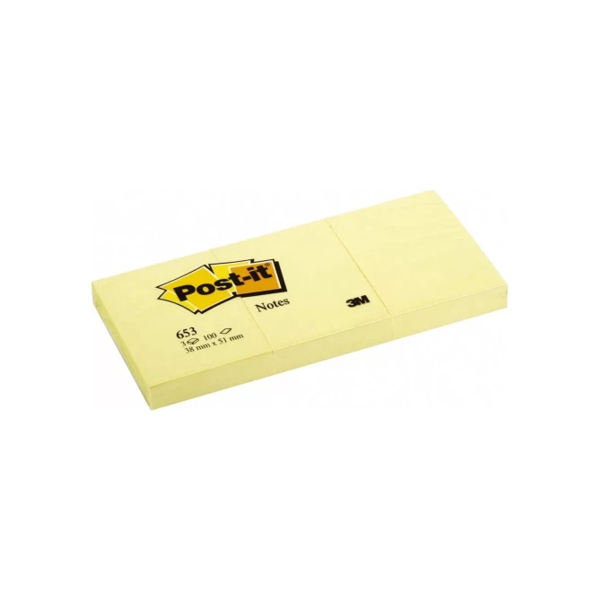 Post-it Notes Canary Yellow 38 x 51 mm (12 stuks) Post-it Notes Canary Yellow 38 x 51 mm (12 stuks)