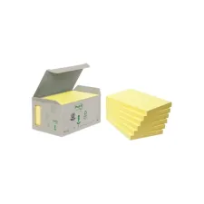 POST-IT Notitieblok 76x127mm Recyle kanarie geel (6 stuks) POST-IT Notitieblok 76x127mm Recyle kanarie geel (6 stuks)