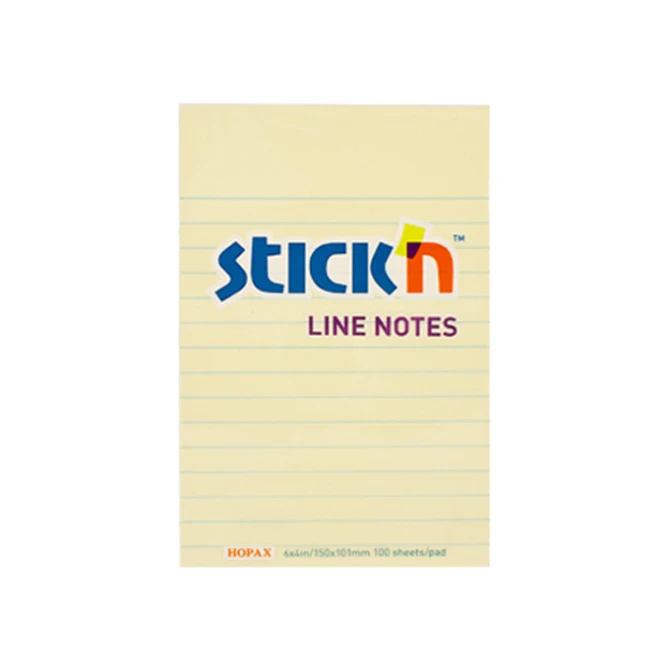 Notitieblok Stickn 102x152mm lijn gl/p6
