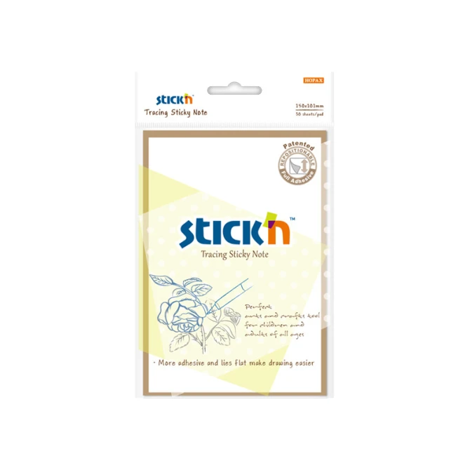 Notitieblok Stickn 150x101mm transp 30v