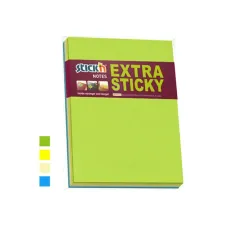 STICK'N Notitieblok 203x152mm ass/pk4x45 STICK'N Notitieblok 203x152mm ass/pk4x45
