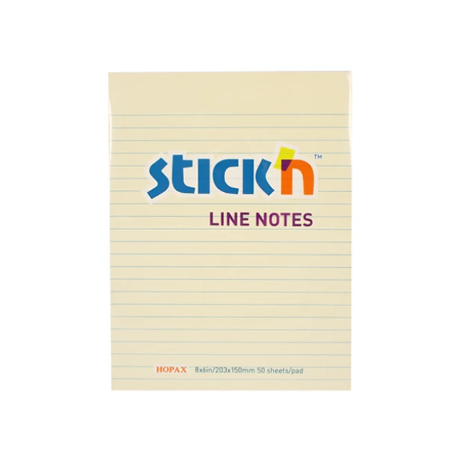 Notitieblok Stickn 203x152mm lijn gl/12