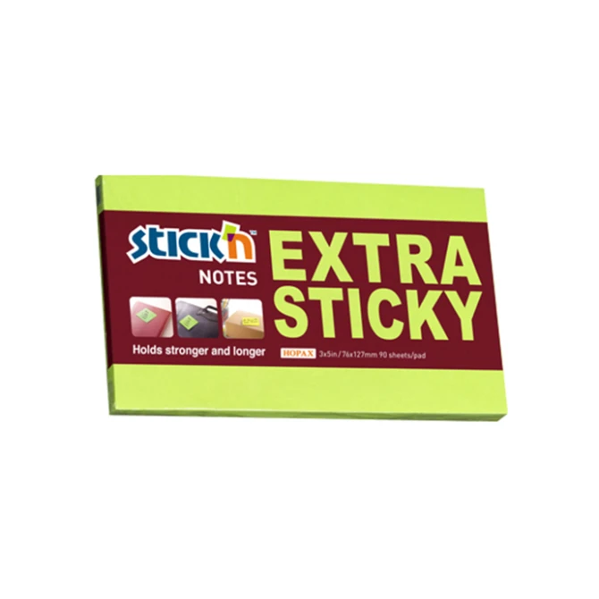 Notitieblok Stickn SS 76x127mm groen/p6