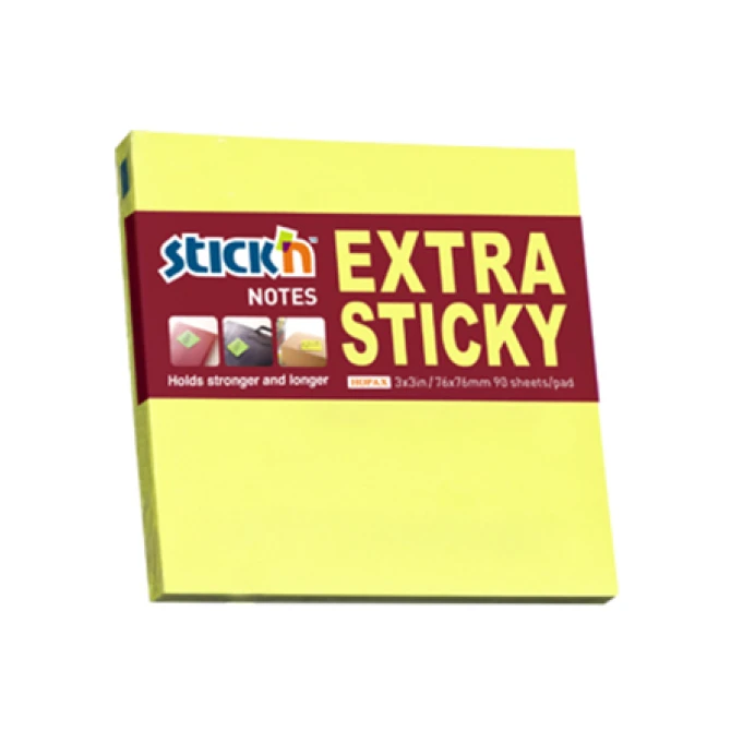 Notitieblok Stickn SS 76x76mm neongl/p6