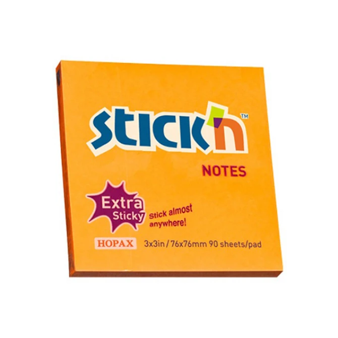 Notitieblok Stickn SS 76x76mm oranje/12