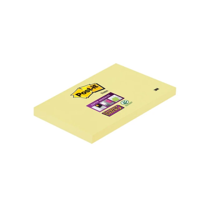 Post-it Super Sticky Notes Canary Yellow 76 x 127 mm (pak 12 x 90 vel) Post-it Super Sticky Notes Canary Yellow 76 x 127 mm (pak 12 x 90 vel)