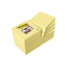 Post-it Super Sticky Notes Canary Yellow 47.6 x 47.6 mm (pak 12 blokken)